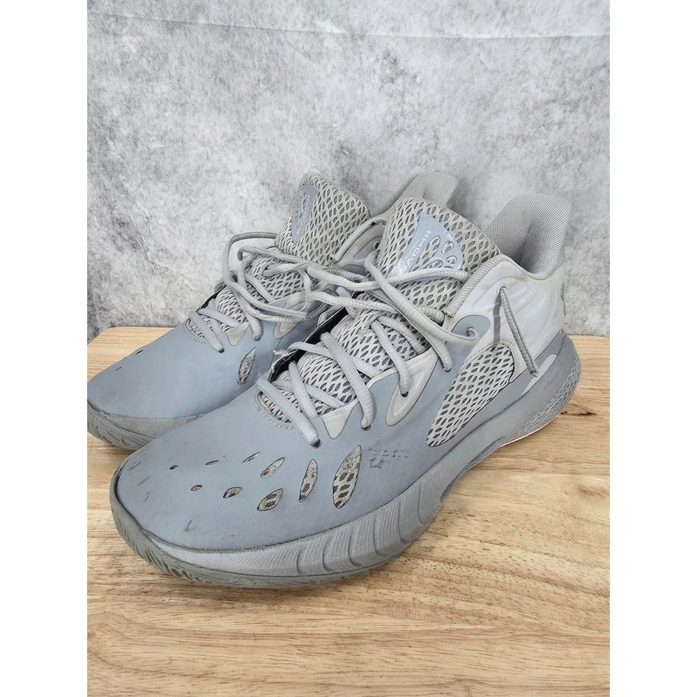 Under Armour HOVR Havoc 3 Basketball Shoes Mens 10.5 Steel Mod Gray Sneakers
